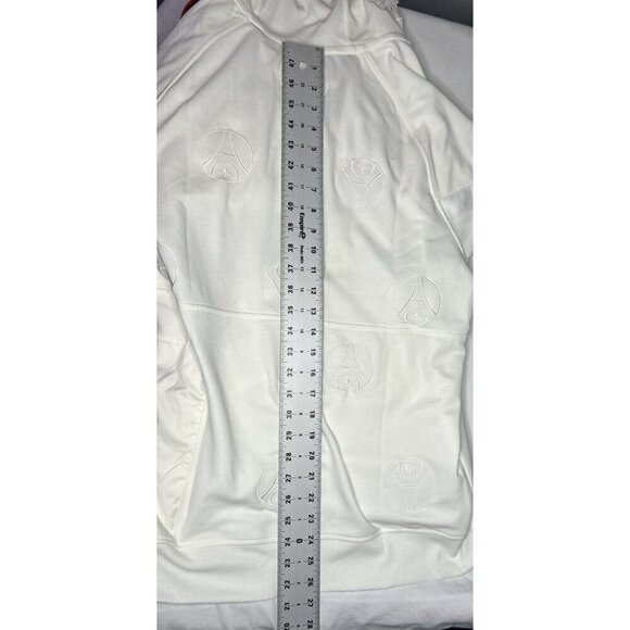 Nike x Paris Saint-Germain 1/2 Zip Men M Sail/White DX5690-133 PSG Hoodie Soccer - Picture 12 of 16